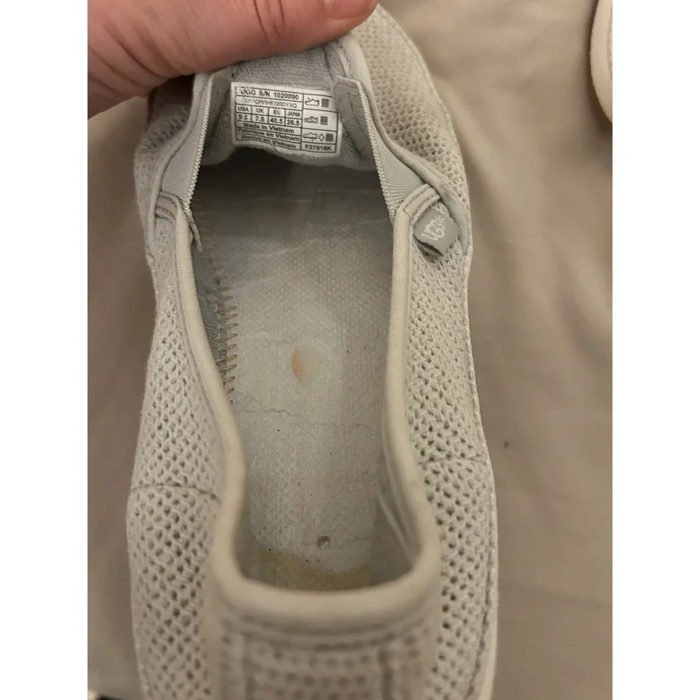 UGG Bren Women's Cotton Mesh Slip-On Sneakers US 9.5‎ Natural Athleisure Casual